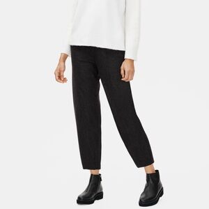 Eileen Fisher Soft Wool Flannel Lantern Pant Size Large
